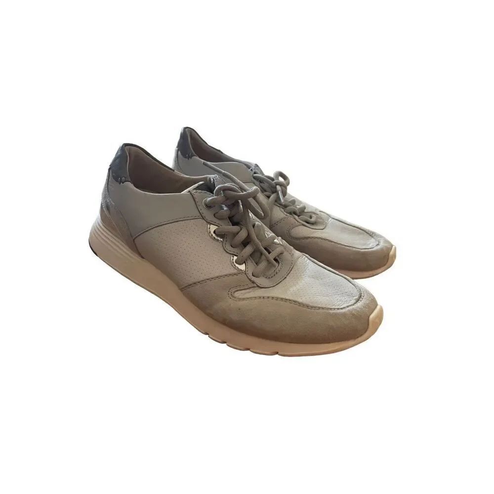Cole Haan Womens Gray Sneakers Grand Leather Crosscourt Athletic Shoes Size 8B